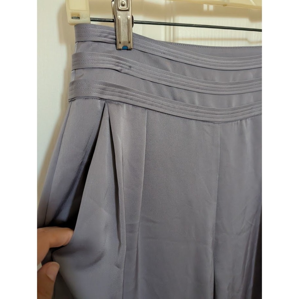 Ramy Brook New York‎ Lavender Lush Size 0 Pleated Wide Leg Trousers Pants - Picture 8 of 13
